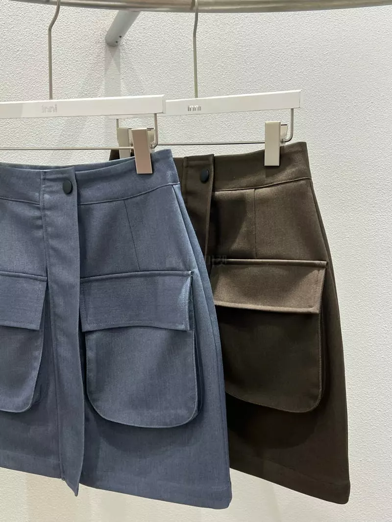 Inni - Korean Women Fashion - #womensfashion - Cai Pocket Mini Skirt