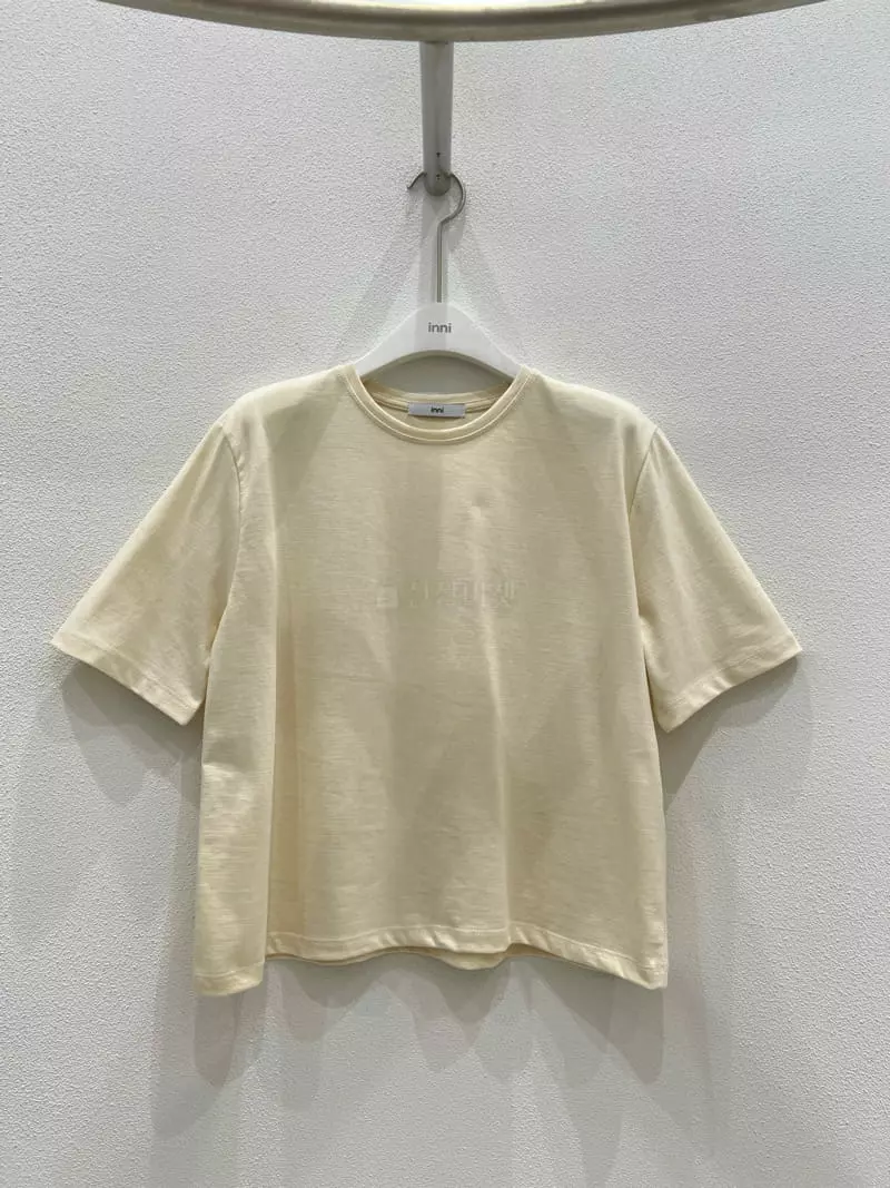Inni - Korean Women Fashion - #womensfashion - Washing Short Sleeves Tee - 6