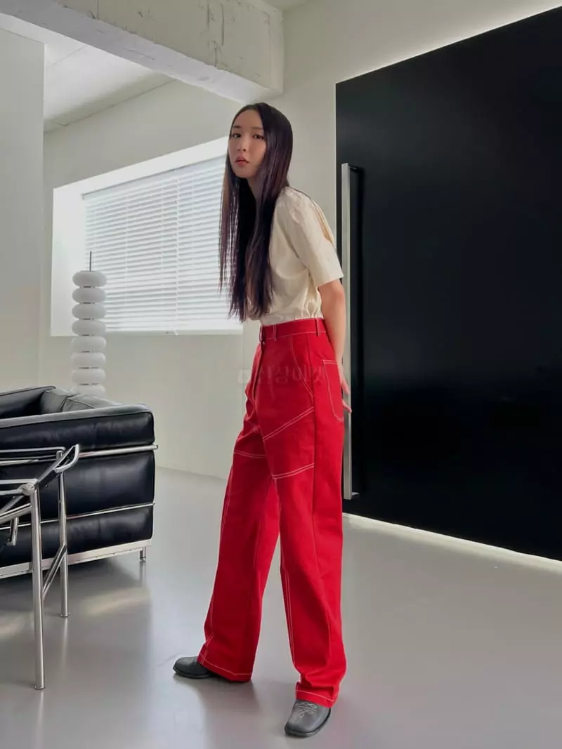 Inni - Korean Women Fashion - #womensfashion - Stitch Pants - 3