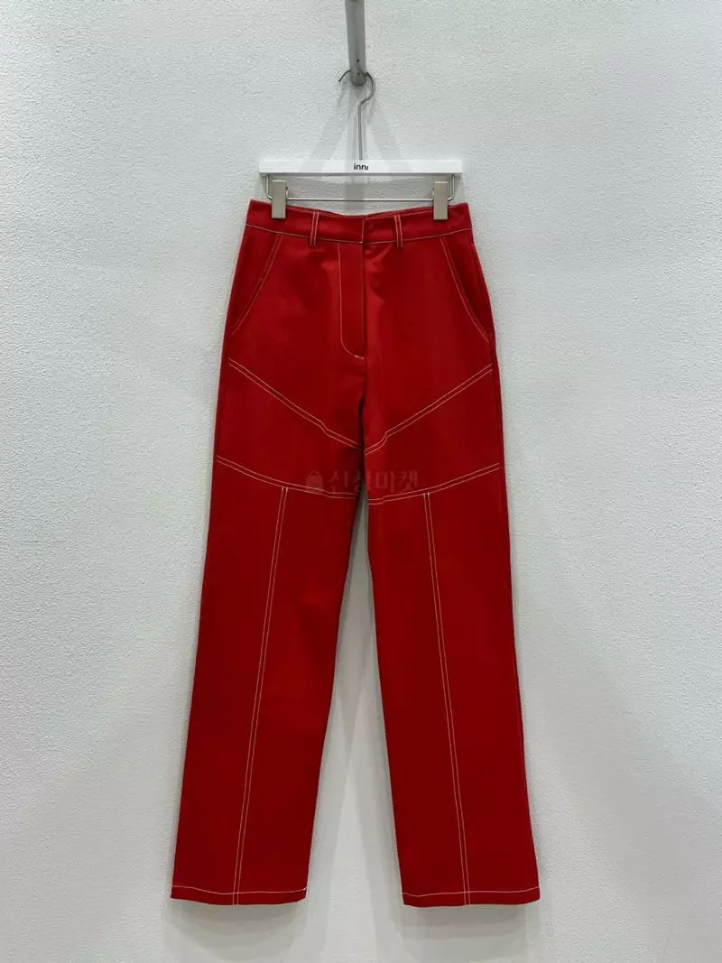 Inni - Korean Women Fashion - #womensfashion - Stitch Pants - 5