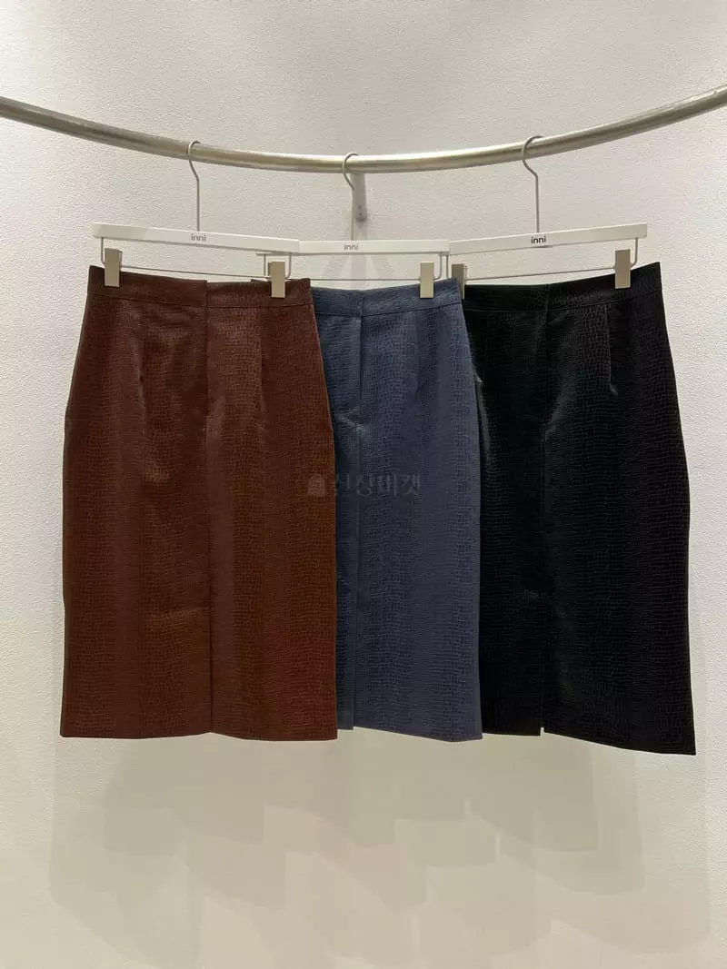 Inni - Korean Women Fashion - #momslook - Leather Skirt - 4