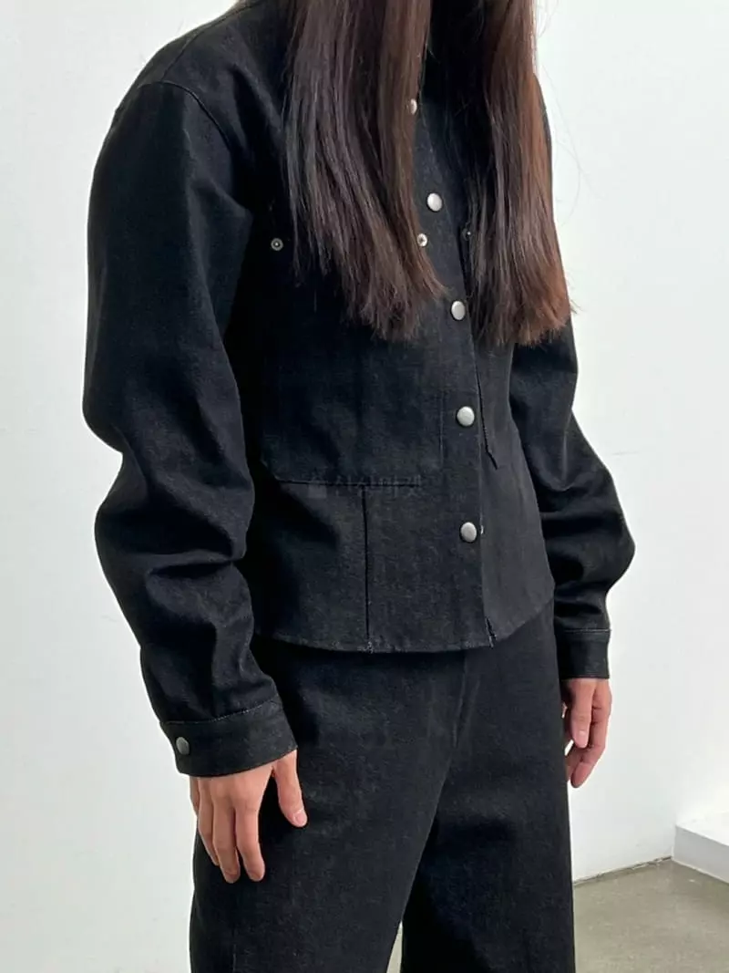 Inni - Korean Women Fashion - #womensfashion - Flam Denim Jacket - 2