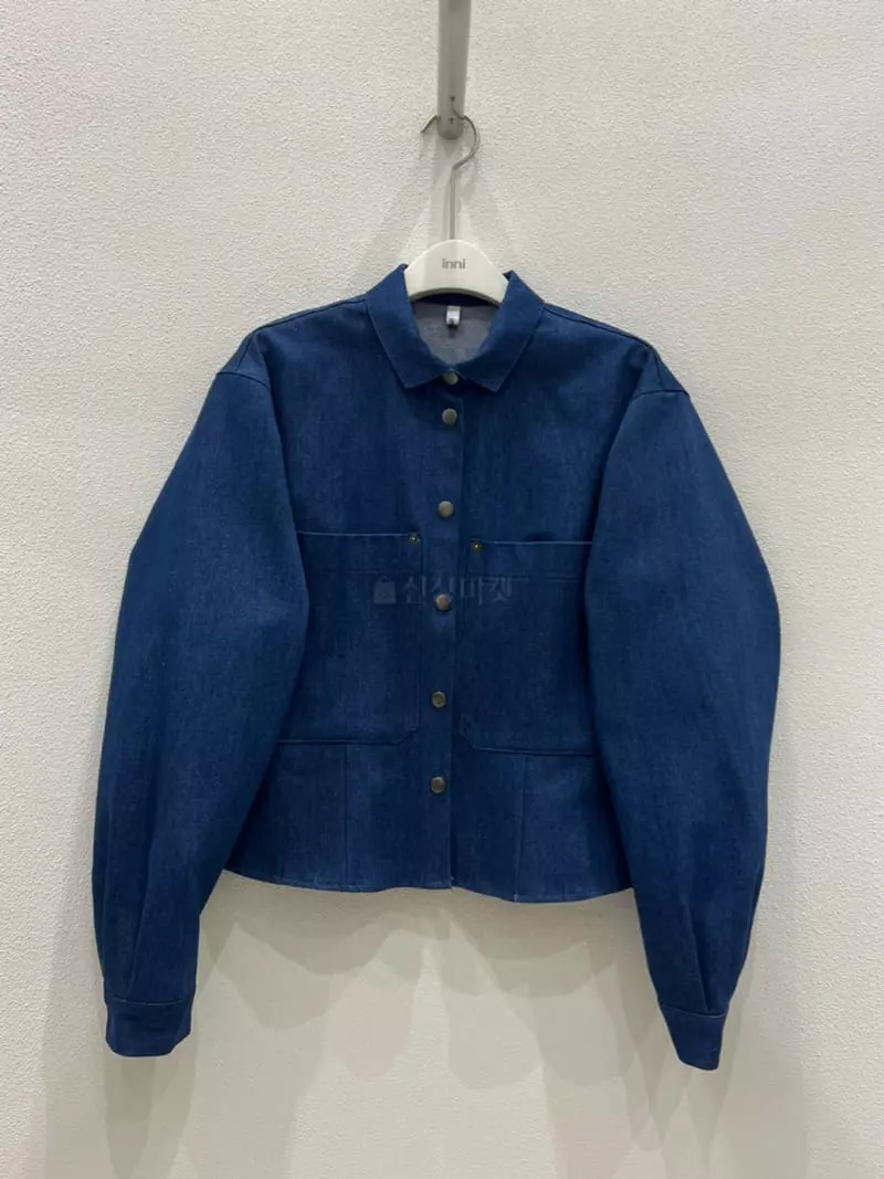 Inni - Korean Women Fashion - #womensfashion - Flam Denim Jacket - 8