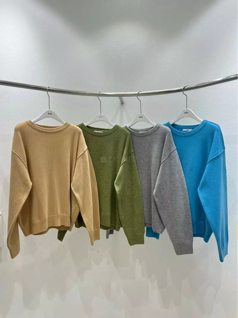 Inni - Korean Women Fashion - #womensfashion - Cash Basic Knit Tee - 10