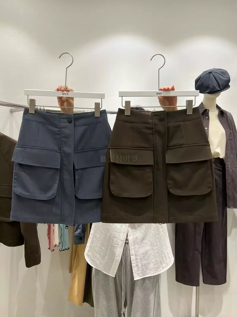 Inni - Korean Women Fashion - #womensfashion - Kai Pocket Mini Skirt - 11