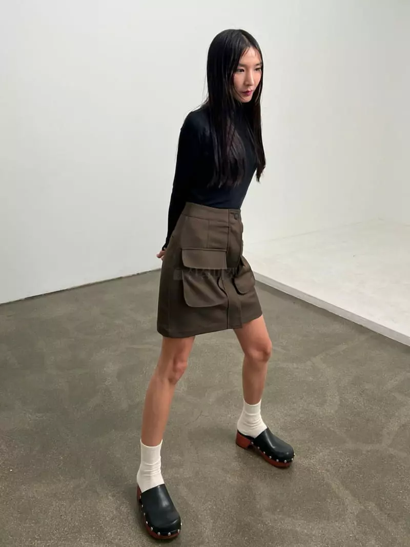 Inni - Korean Women Fashion - #womensfashion - Kai Pocket Mini Skirt - 9
