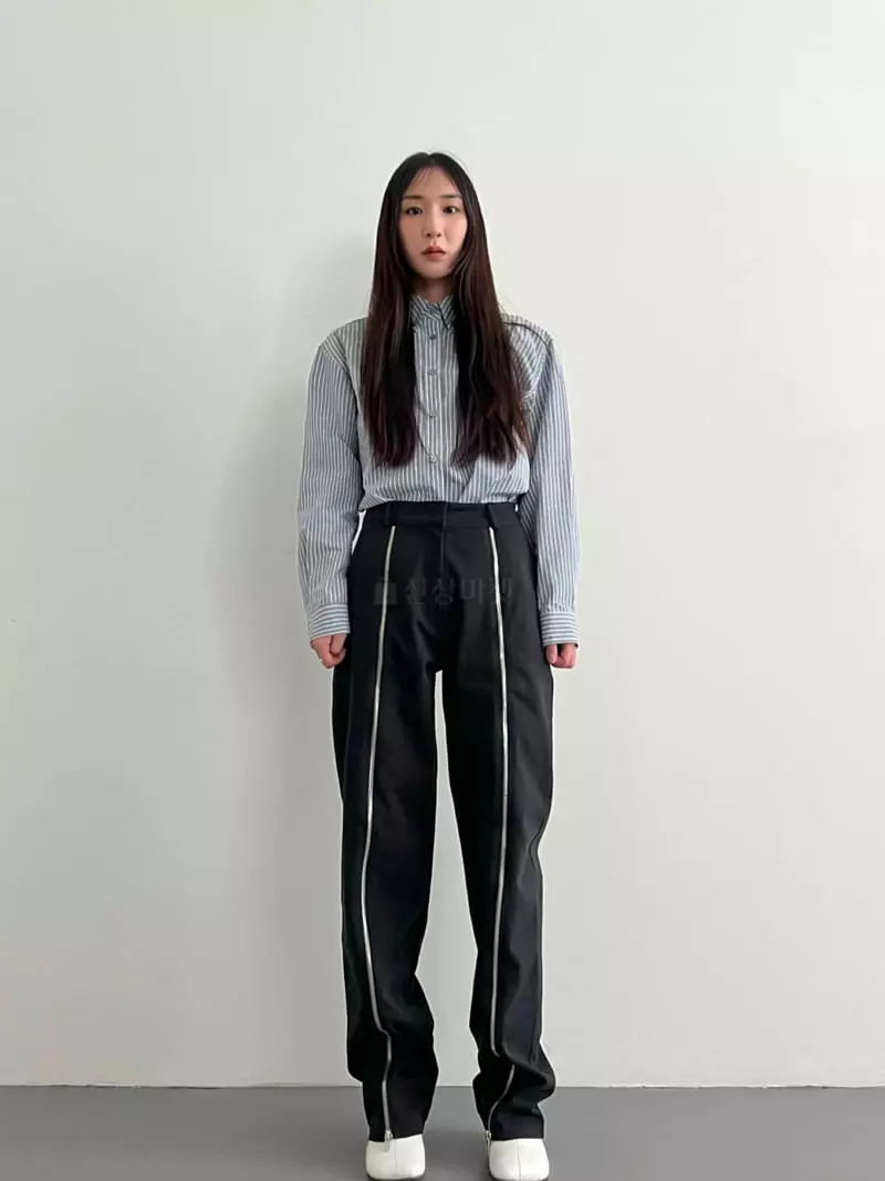 Inni - Korean Women Fashion - #womensfashion - Zipper Queen Pants - 2