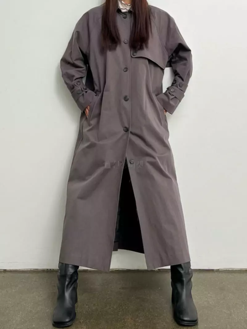 Inni - Korean Women Fashion - #momslook - With Trench Coat - 4