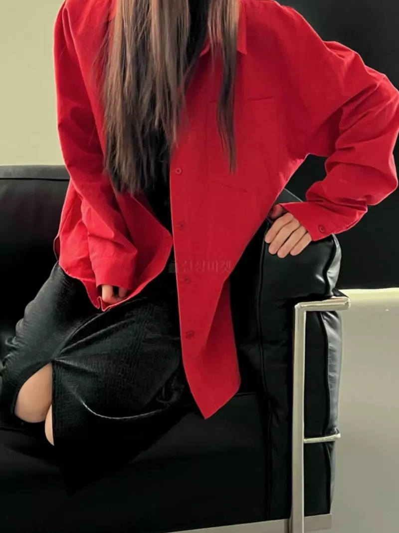 Inni - Korean Women Fashion - #womensfashion - Oxford Boxy Shirt - 5