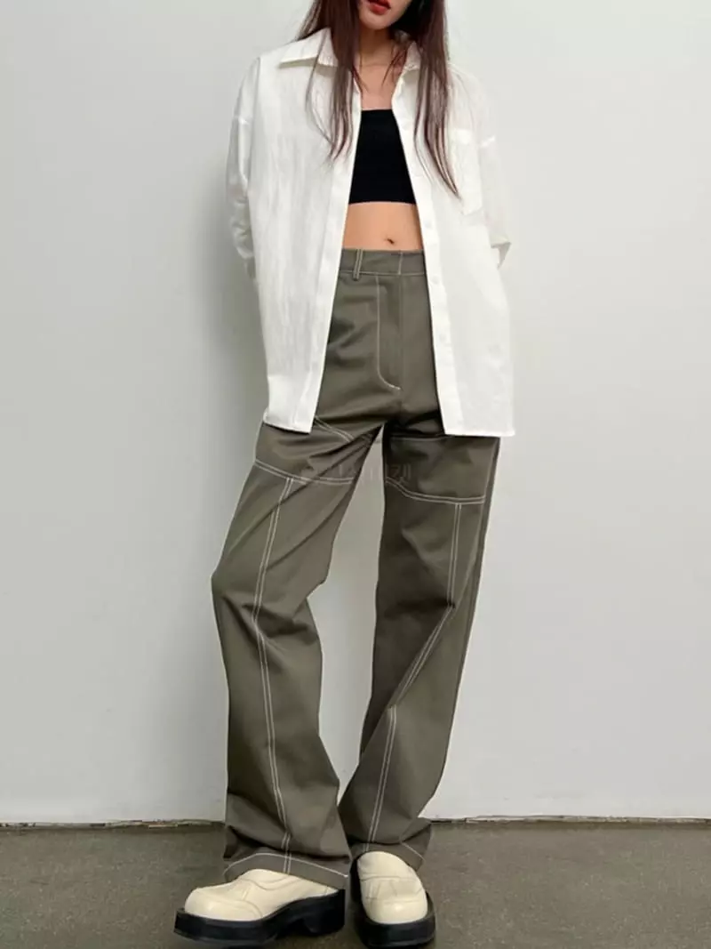Inni - Korean Women Fashion - #womensfashion - Oxford Boxy Shirt - 7