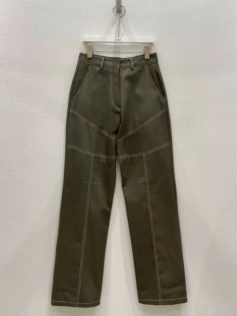 Inni - Korean Women Fashion - #womensfashion - Stitch Pants - 3
