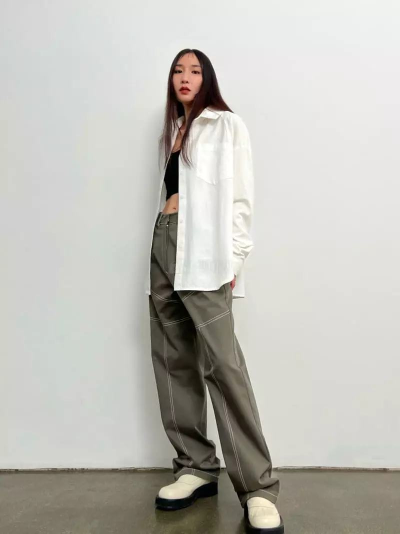 Inni - Korean Women Fashion - #womensfashion - Stitch Pants - 7