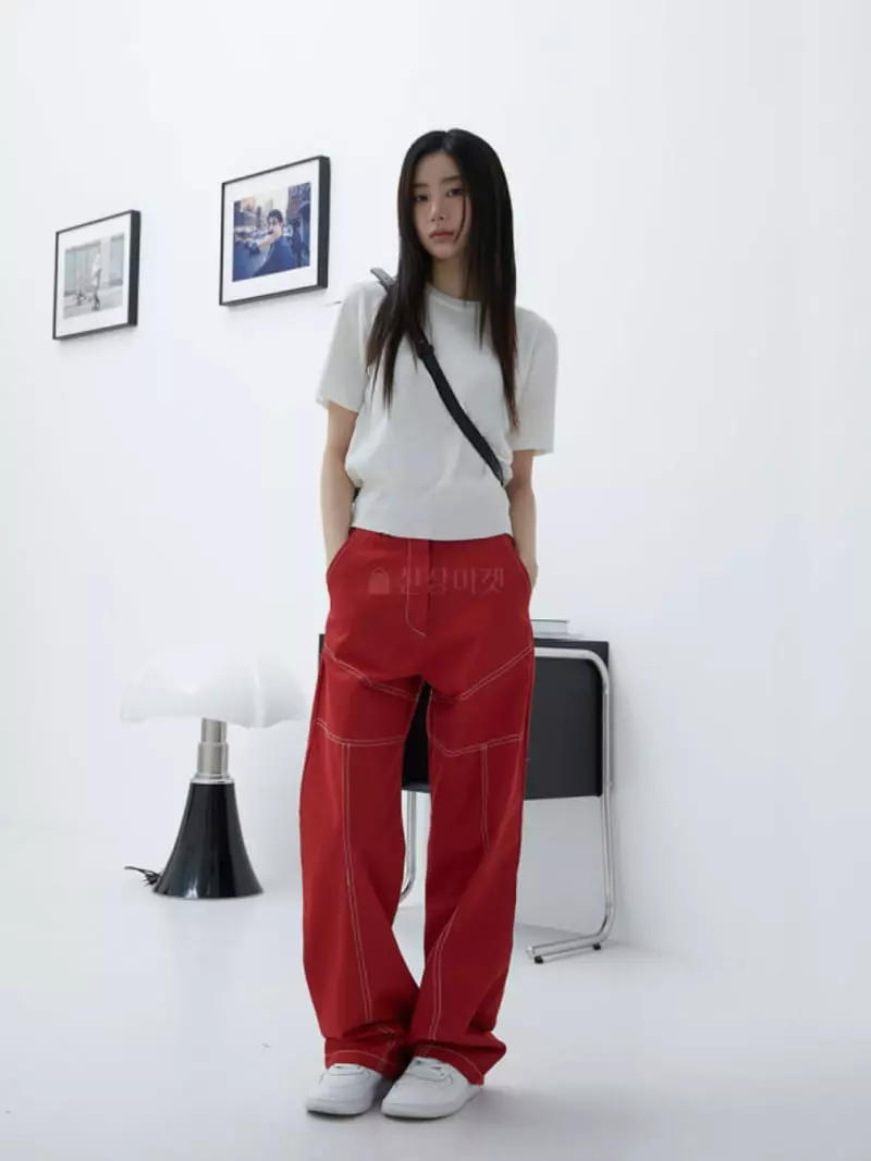 Inni - Korean Women Fashion - #womensfashion - Stitch Pants - 9