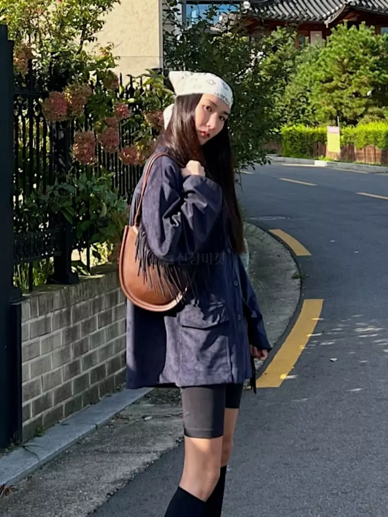 Inni - Korean Women Fashion - #womensfashion - Suede Fringe Jacket
