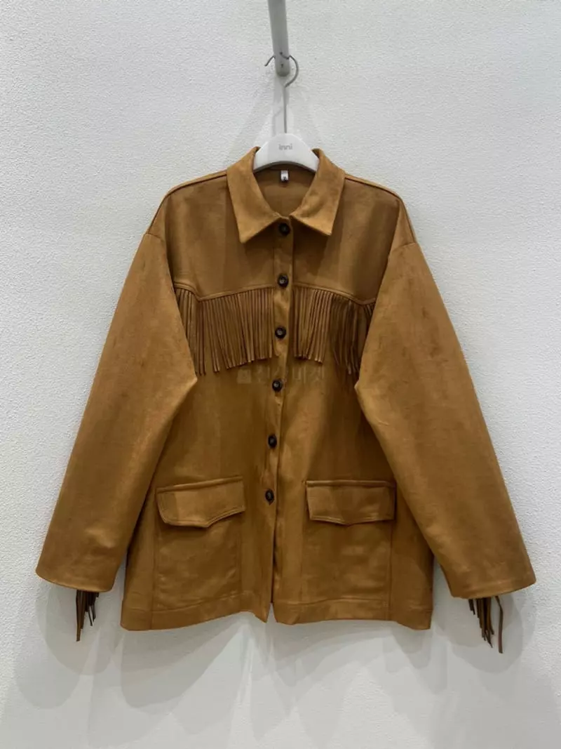 Inni - Korean Women Fashion - #womensfashion - Suede Fringe Jacket - 9