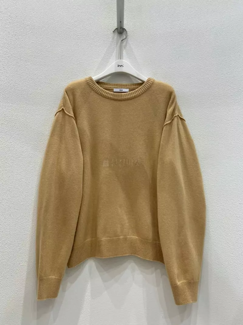 Inni - Korean Women Fashion - #womensfashion - Round Knit Tee - 8