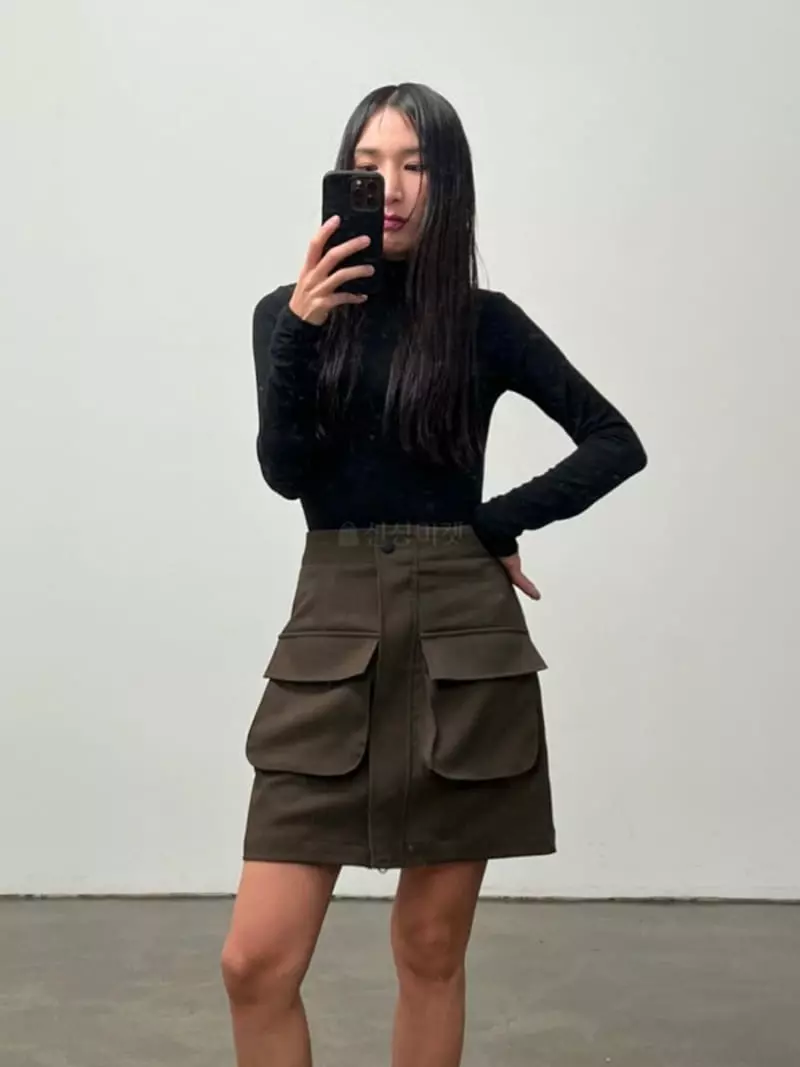 Inni - Korean Women Fashion - #womensfashion - D Turtleneck Tee