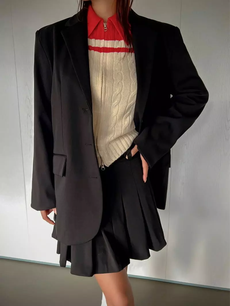 Inssense - Korean Women Fashion - #momslook - Merino Zip-up - 5