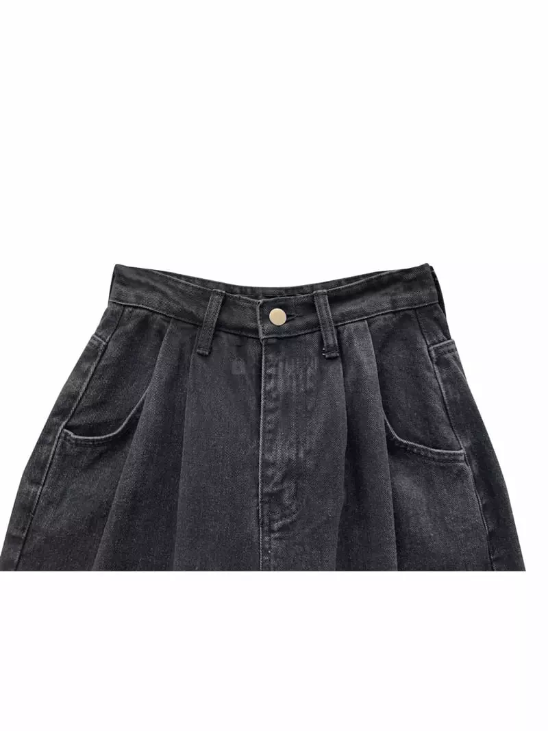 Inssense - Korean Women Fashion - #restrostyle - Two Pintuck Jeans - 7
