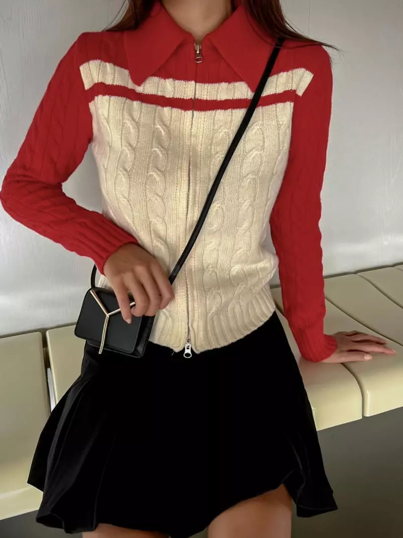Inssense - Korean Women Fashion - #thatsdarling - Merino Zip-up