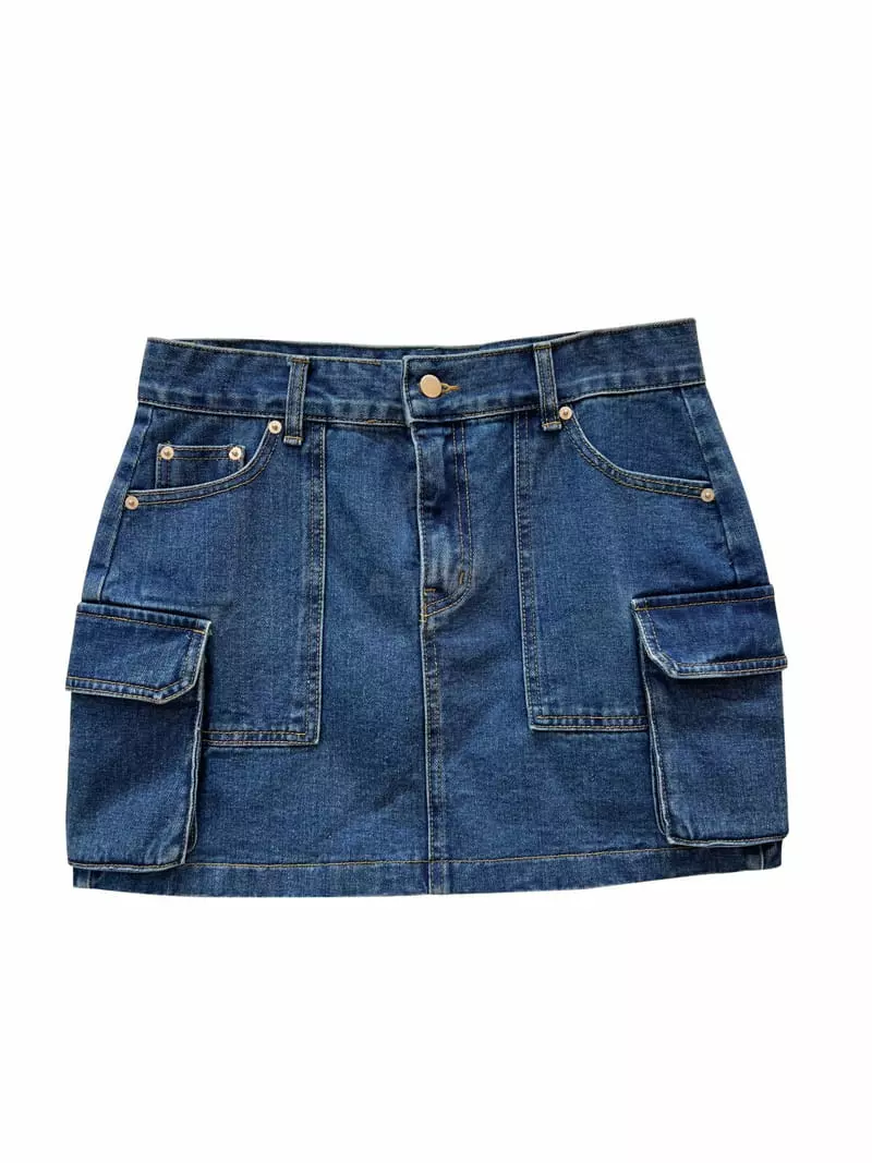 Inssense - Korean Women Fashion - #thatsdarling - Cargo Pocket Mini Skirt - 8