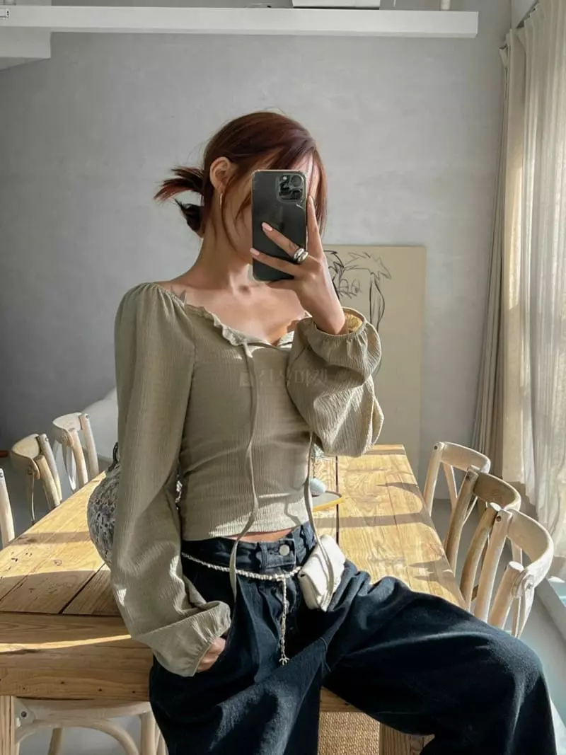 Inssense - Korean Women Fashion - #thelittlethings - Smocked Two Way Blouse - 5