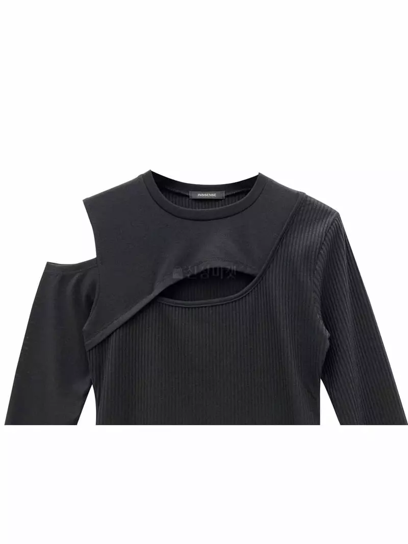 Inssense - Korean Women Fashion - #womensfashion - Rib Layered Mini One-piece - 7