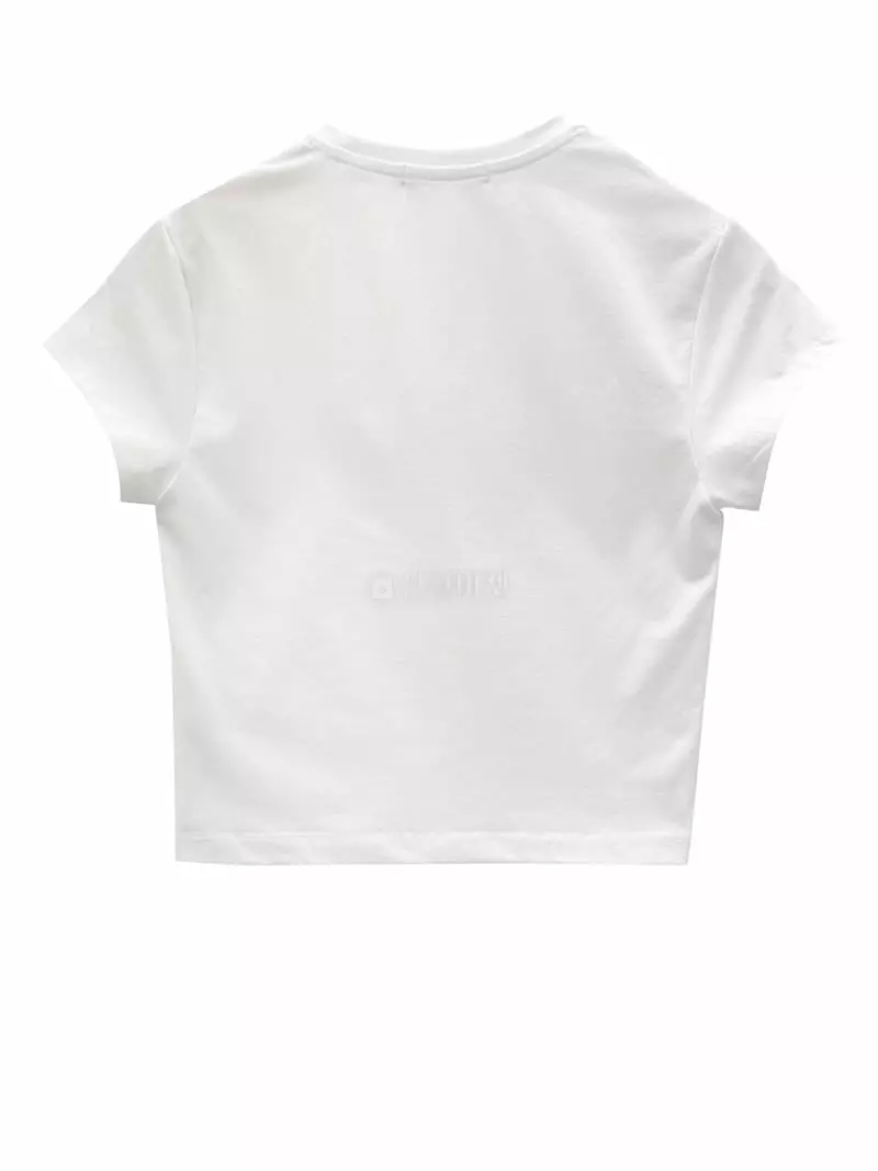 Inssense - Korean Women Fashion - #womensfashion - US Lettering Short Sleeves Tee - 2