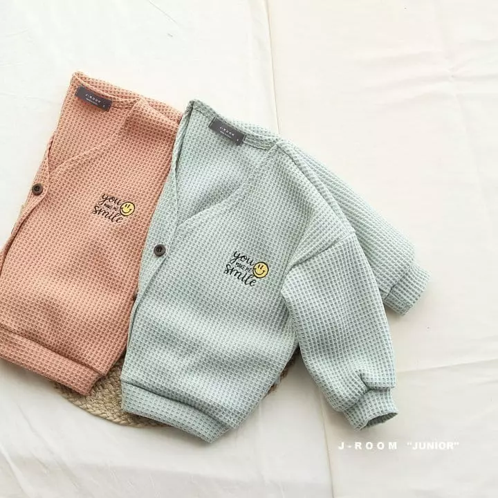 J-Room - Korean Children Fashion - #Kfashion4kids - Waffle Button Cardigan