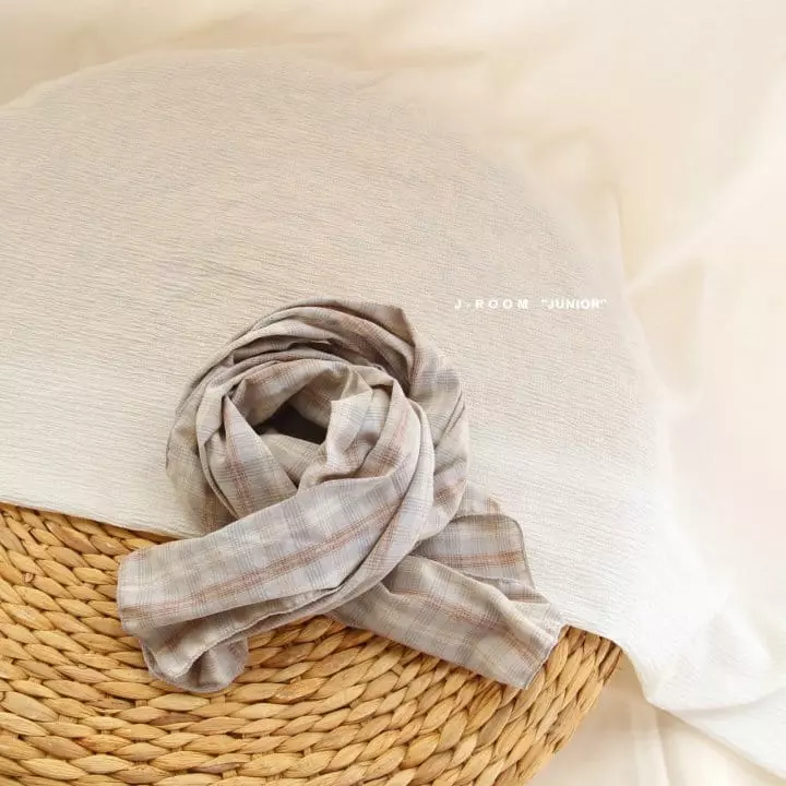 J-Room - Korean Children Fashion - #Kfashion4kids - Ginger Check Scarf - 2