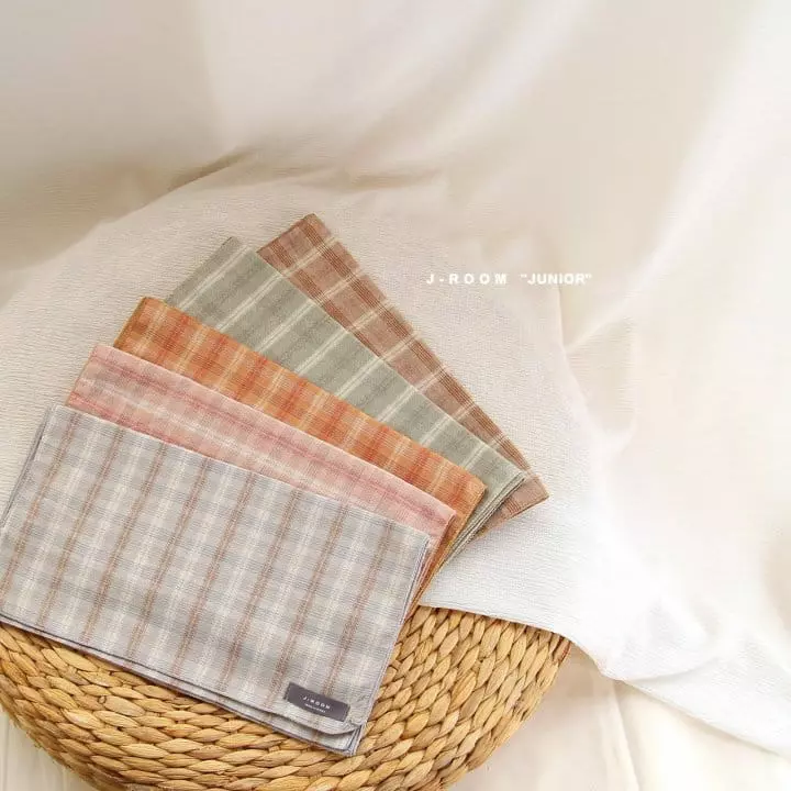 J-Room - Korean Children Fashion - #designkidswear - Ginger Check Scarf - 12