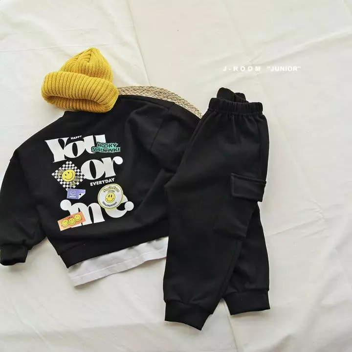 J-Room - Korean Children Fashion - #discoveringself - Patch Layerd Sweatshirt - 8