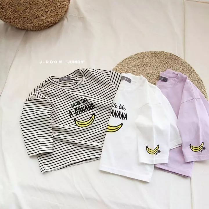 J-Room - Korean Children Fashion - #kidsshorts - Banana Crop Tee - 7
