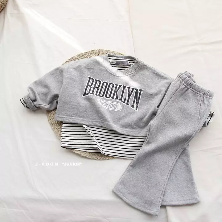 J-Room - Korean Children Fashion - #minifashionista - English Crop Sweatshirt - 2