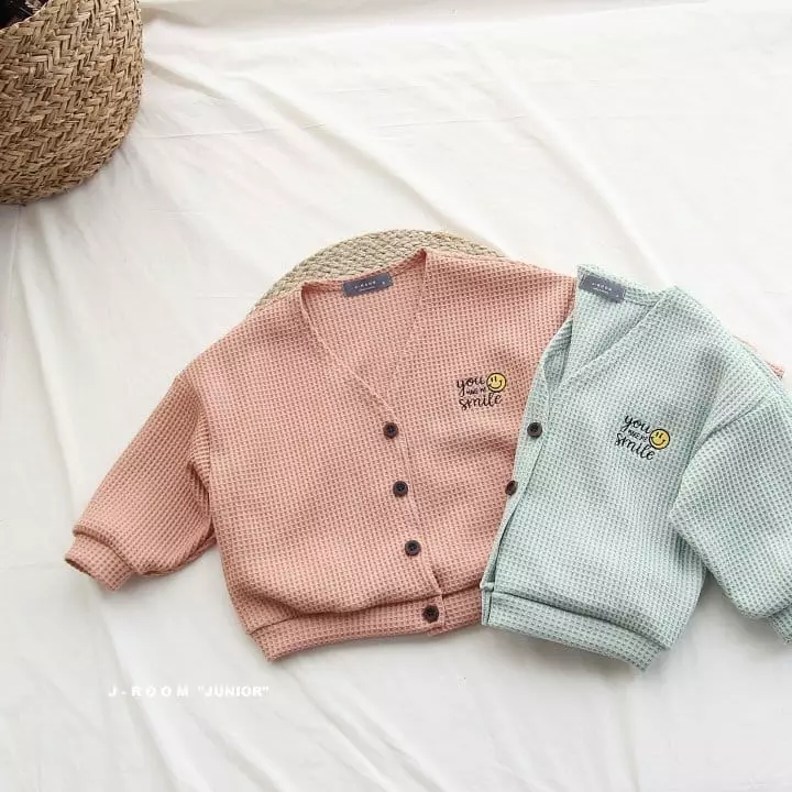 J-Room - Korean Children Fashion - #prettylittlegirls - Waffle Button Cardigan - 5
