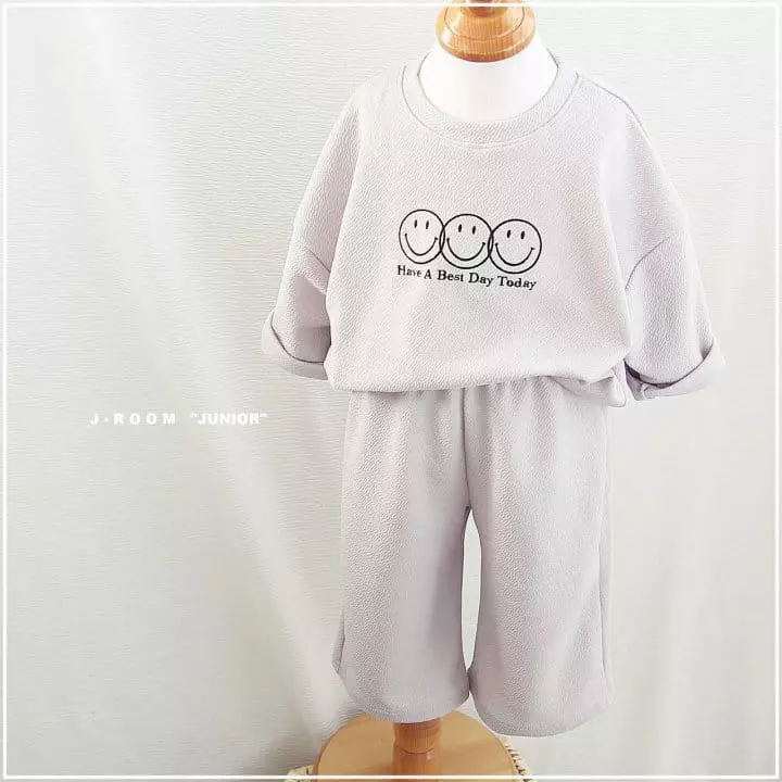 J-Room - Korean Children Fashion - #prettylittlegirls - River Embroidery Top Bottom Set - 2