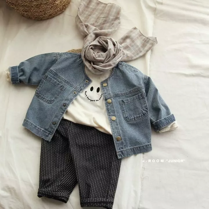 J-Room - Korean Children Fashion - #prettylittlegirls - Ginger Check Scarf - 6