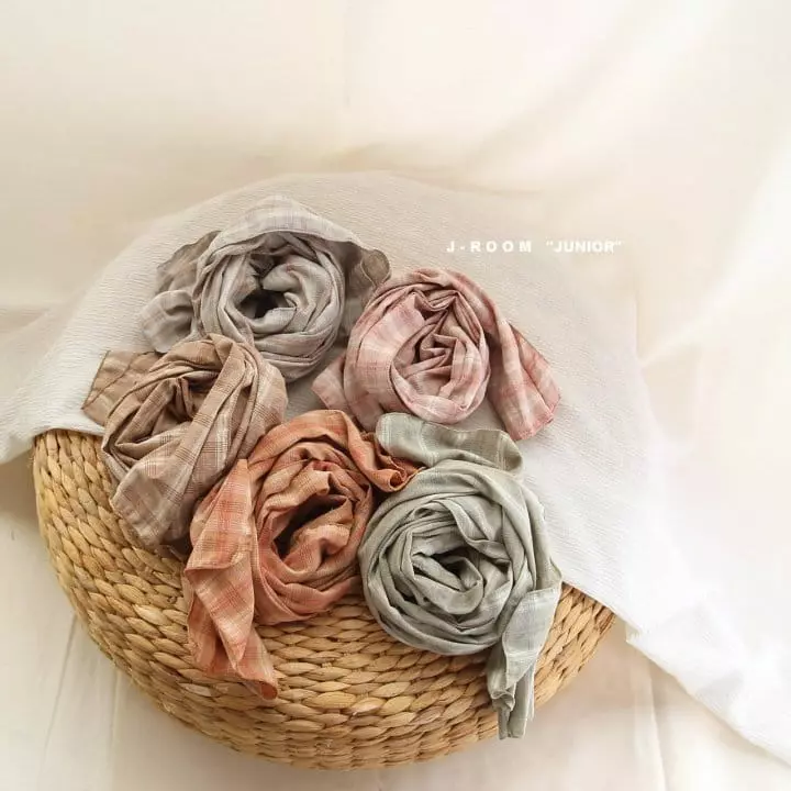J-Room - Korean Children Fashion - #stylishchildhood - Ginger Check Scarf - 9