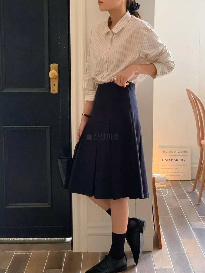 Jinsim - Korean Women Fashion - #momslook - Pleated Skirt