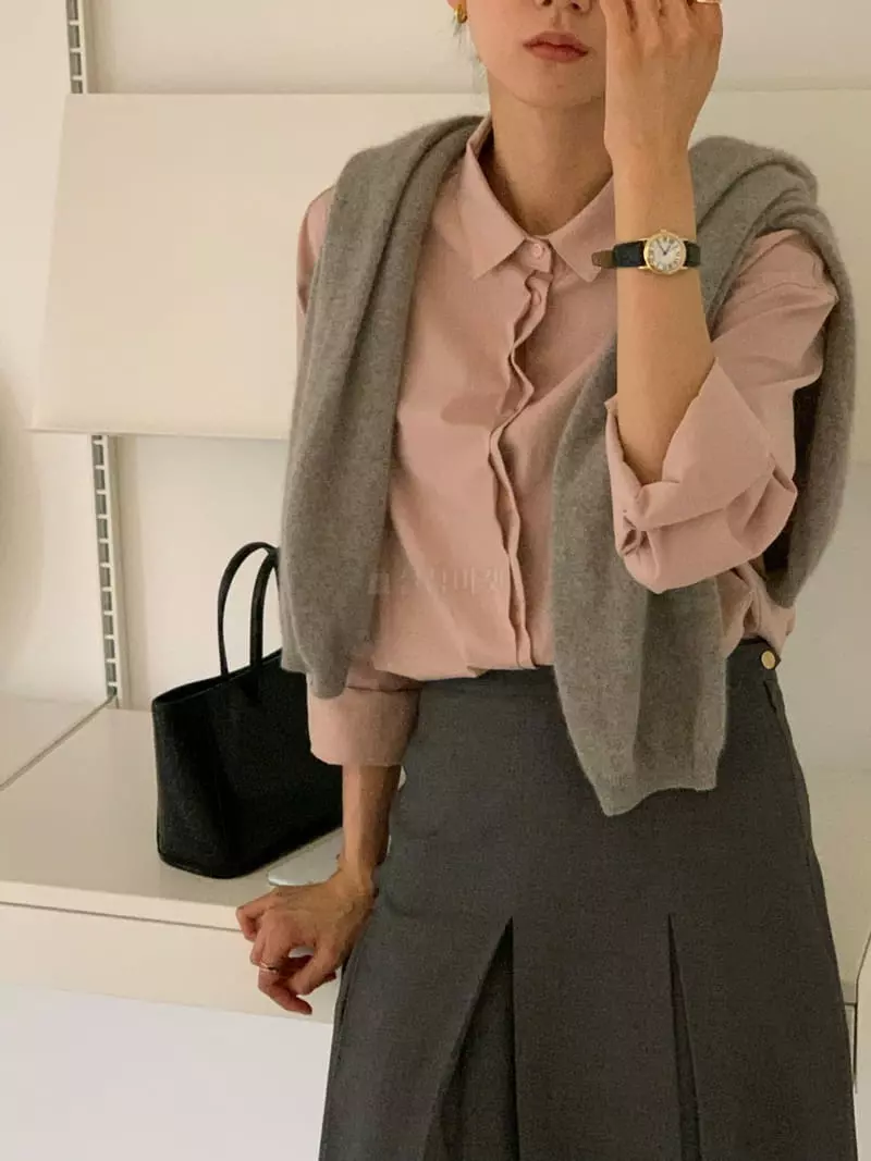 Jinsim - Korean Women Fashion - #momslook - Pleated Skirt - 7