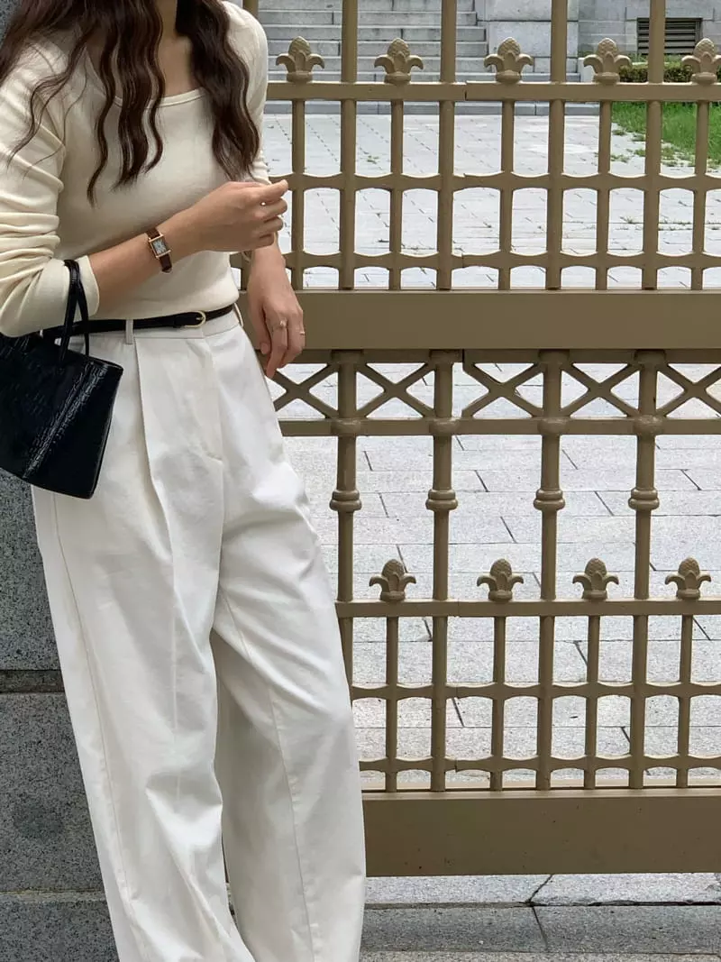 Jinsim - Korean Women Fashion - #momslook - Square Tee - 6