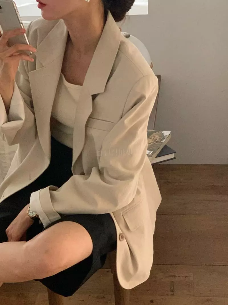 Jinsim - Korean Women Fashion - #momslook - Bridge Twill Jacket