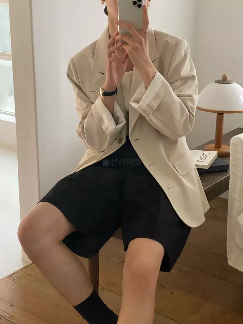 Jinsim - Korean Women Fashion - #momslook - Bridge Twill Jacket - 5