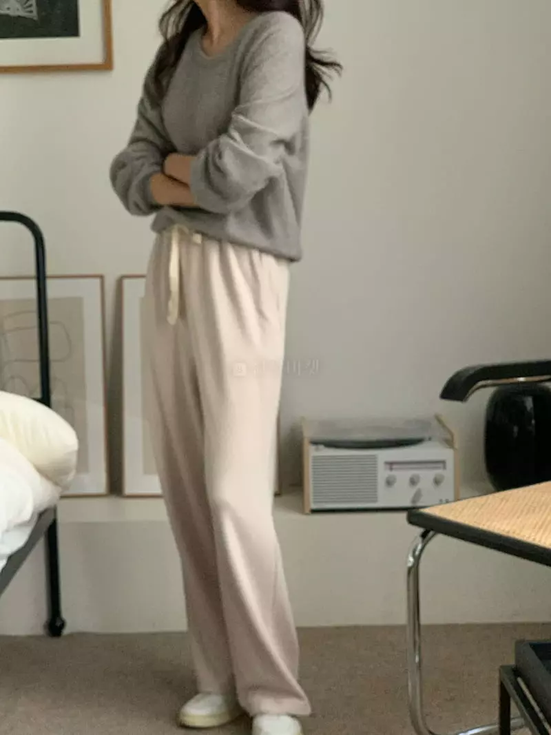 Jinsim - Korean Women Fashion - #pursuepretty - Relaxed Pants - 5