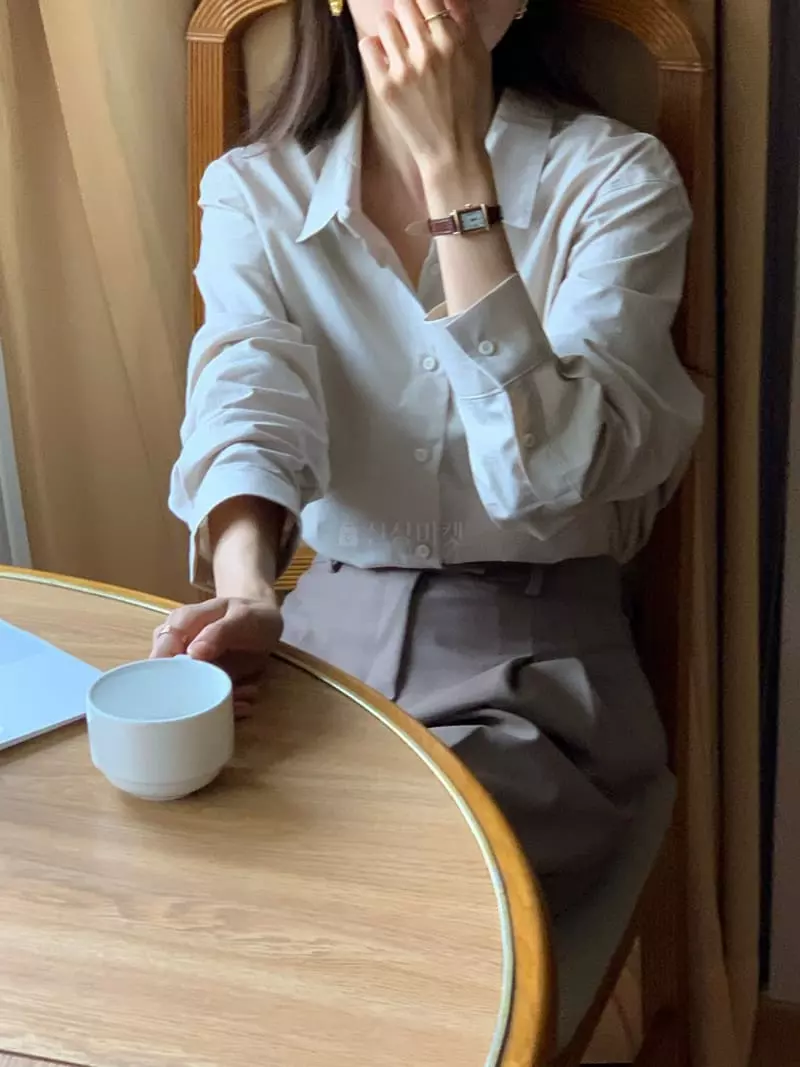 Jinsim - Korean Women Fashion - #restrostyle - Moment Shirt - 7