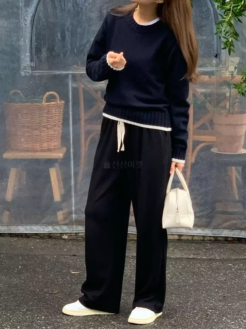 Jinsim - Korean Women Fashion - #restrostyle - Relaxed Pants - 6