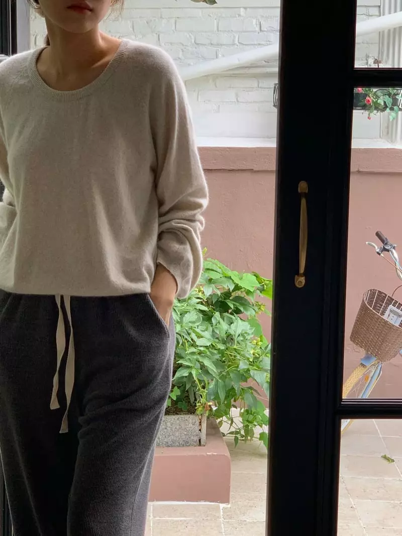 Jinsim - Korean Women Fashion - #romanticstyle - Relaxed Pants - 7