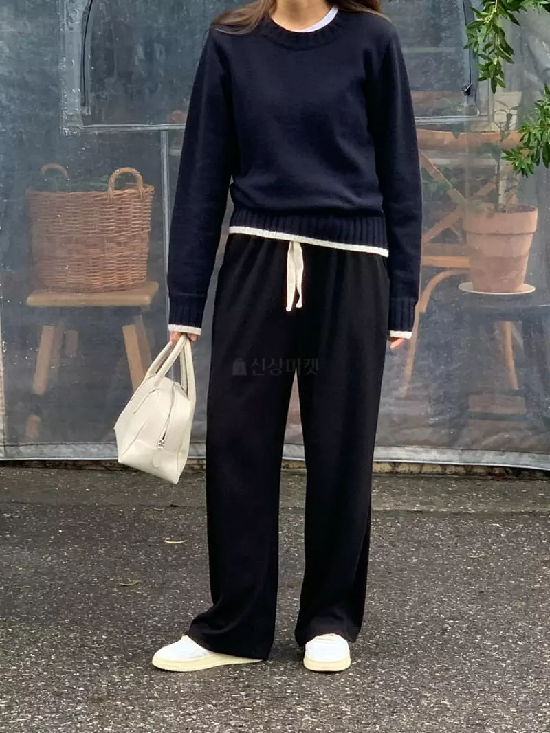 Jinsim - Korean Women Fashion - #thatsdarling - Relaxed Pants - 9