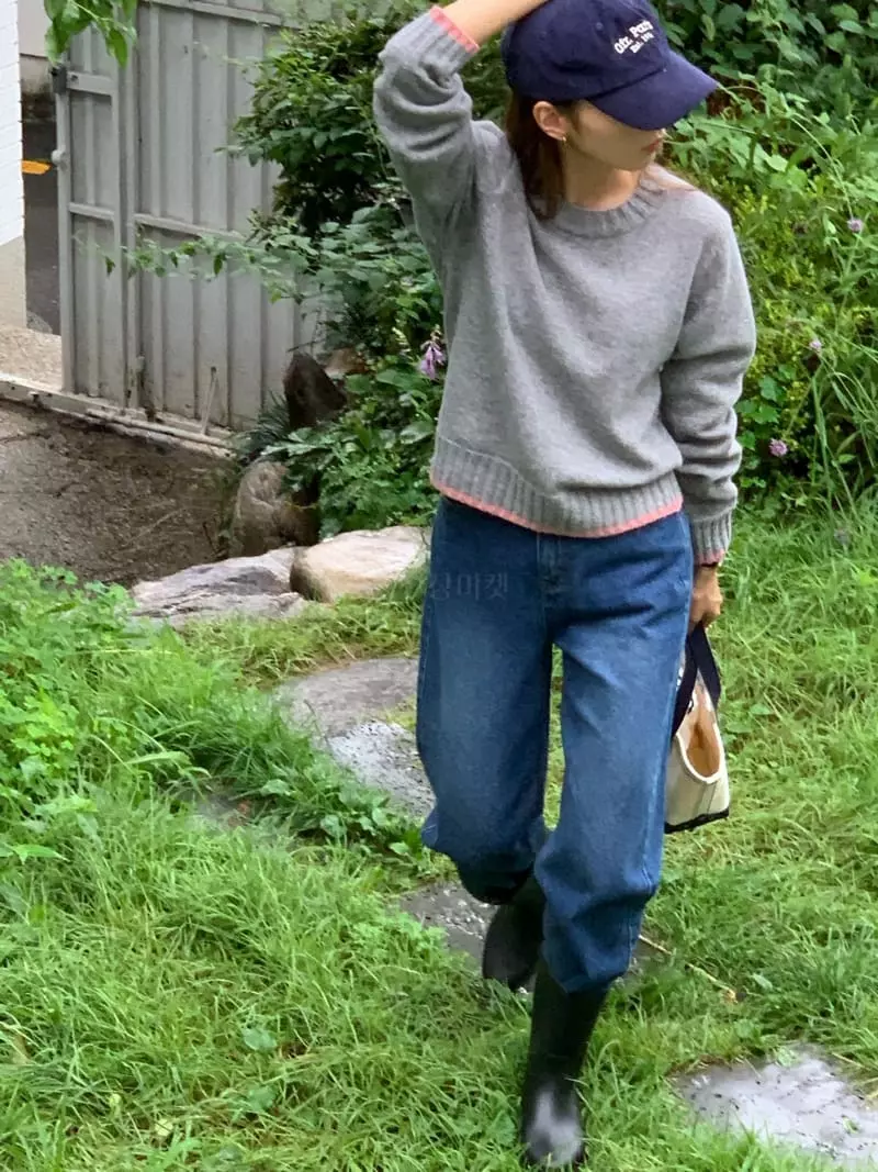 Jinsim - Korean Women Fashion - #thelittlethings - Color Knit Tee - 12