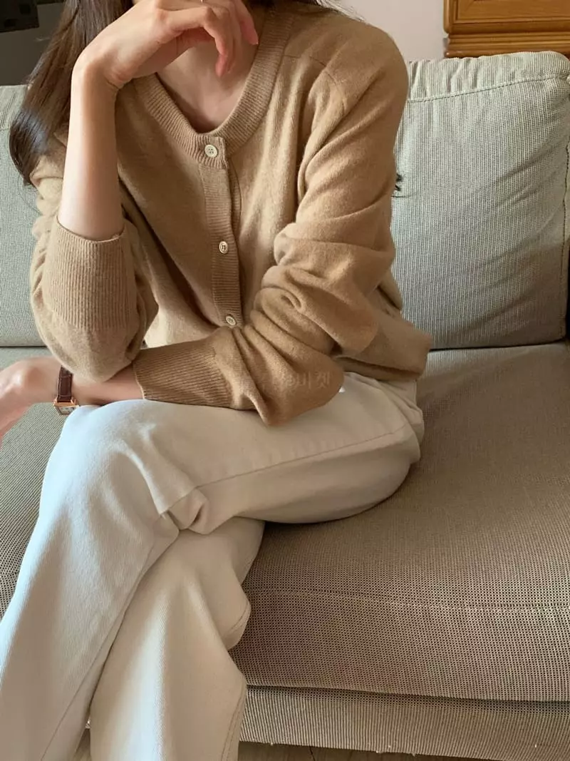 Jinsim - Korean Women Fashion - #vintageinspired - Le Mang Cardigan - 2